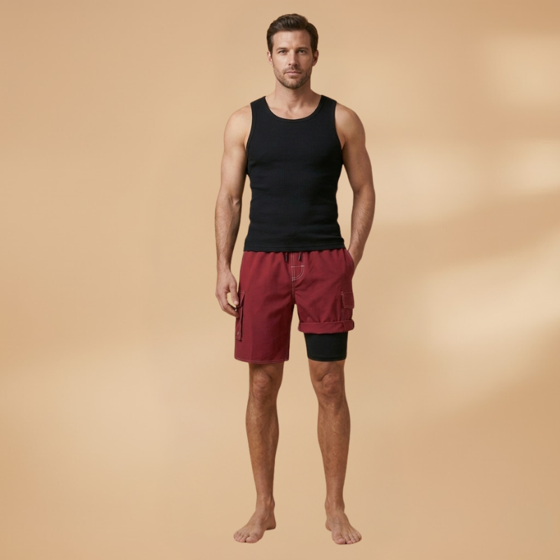Fresh Men's Swim Trunks with Cargo Pockets 2