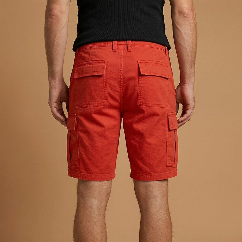 Fresh Mens Cargo Shorts With Flap Pockets 4
