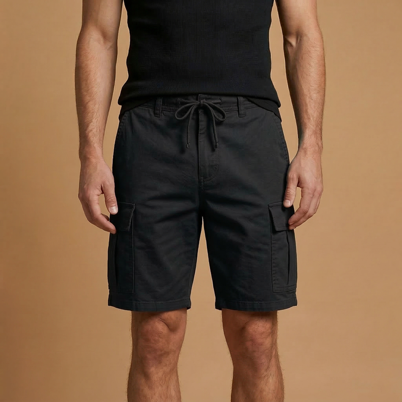 Fresh Mens Cargo Shorts With Flap Pockets 6