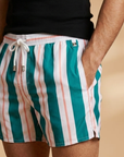 Fresh Mens Swim Trunks with Striped Design 3