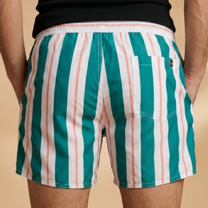 Fresh Mens Swim Trunks with Striped Design 5