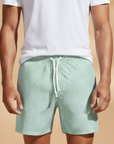 Fresh Striped Board Shorts for Men with Pockets 10