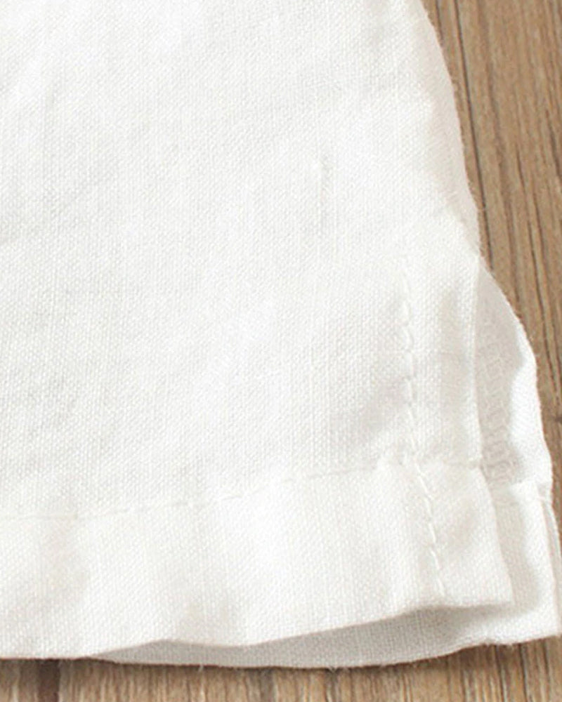 Fresh White Blouse With Short Sleeves For Women 6