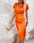 Fresh White Midi Dress With Playful V-Neck 7