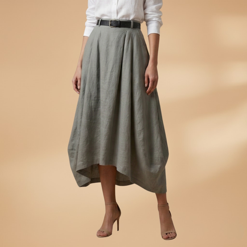 Fresh Women's Maxi Skirt with Tiered Design 0