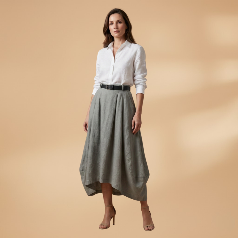 Fresh Women's Maxi Skirt with Tiered Design 2