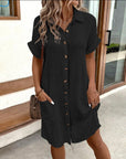 Fresh Women's Mini Dress With Pockets 1