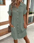 Fresh Women's Mini Dress With Pockets 3