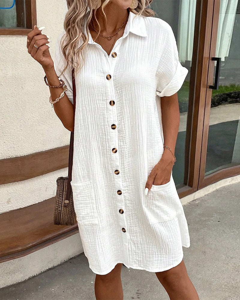 Fresh Women's Mini Dress With Pockets 4