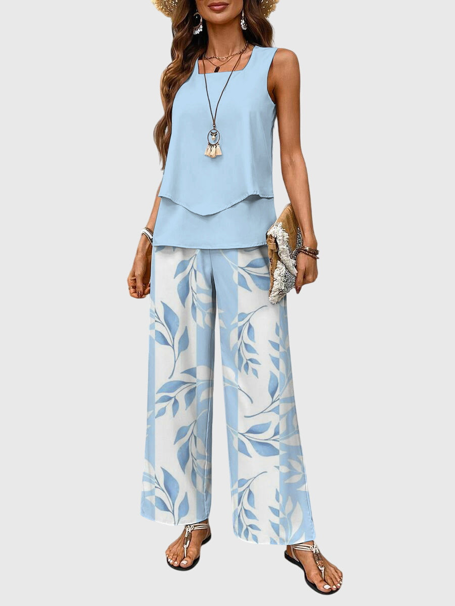 Fresh Women's Set With Chic Square Neckline 0