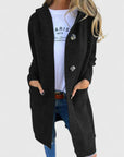 Women's beige button-up cosy knit cardigan