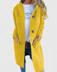 Women's beige button-up cosy knit cardigan