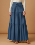Graceful Women's Maxi Skirt with Flowing Panels 10