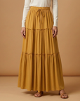 Graceful Women's Maxi Skirt with Flowing Panels 2