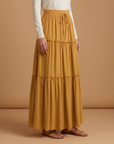 Graceful Women's Maxi Skirt with Flowing Panels 3