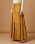 Graceful Women's Maxi Skirt with Flowing Panels 4