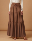Graceful Women's Maxi Skirt with Flowing Panels 8