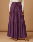 Graceful Women's Maxi Skirt with Flowing Panels 9