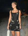 Hand-Embellished Mini Dress With Beaded Detail 3