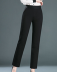 women's tailored straight-leg trousers