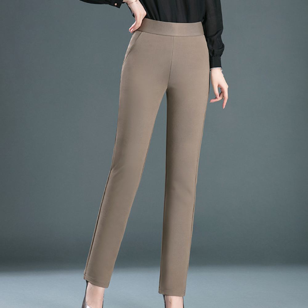 women's tailored straight-leg trousers