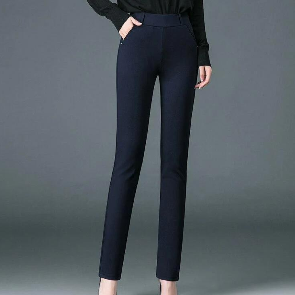 women's tailored straight-leg trousers