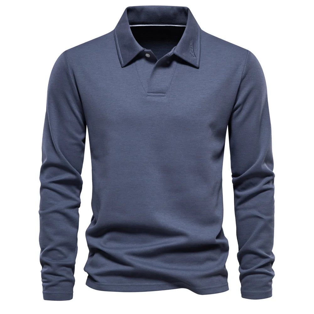 Men's beige soft knit crew jumper