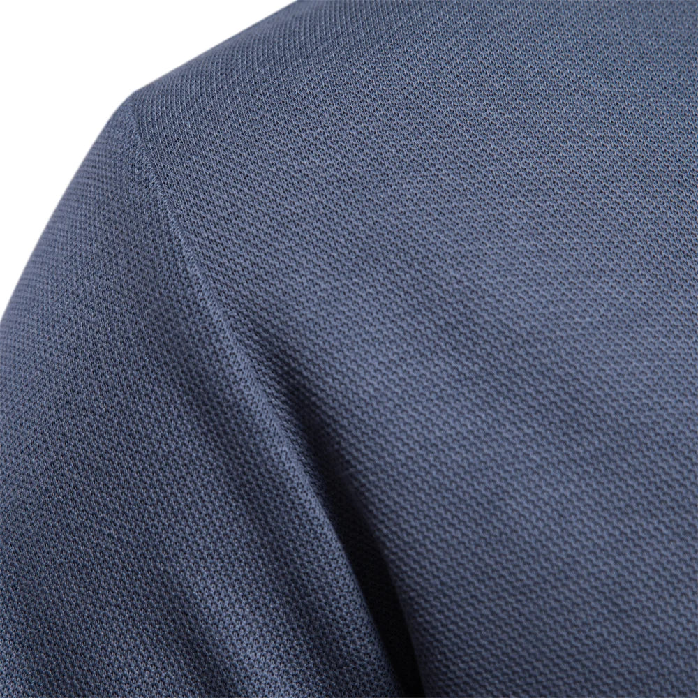 Men's beige soft knit crew jumper