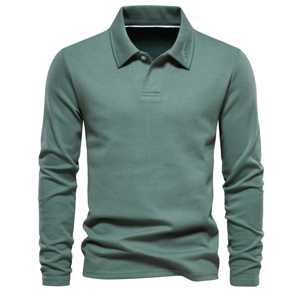 Men's beige soft knit crew jumper
