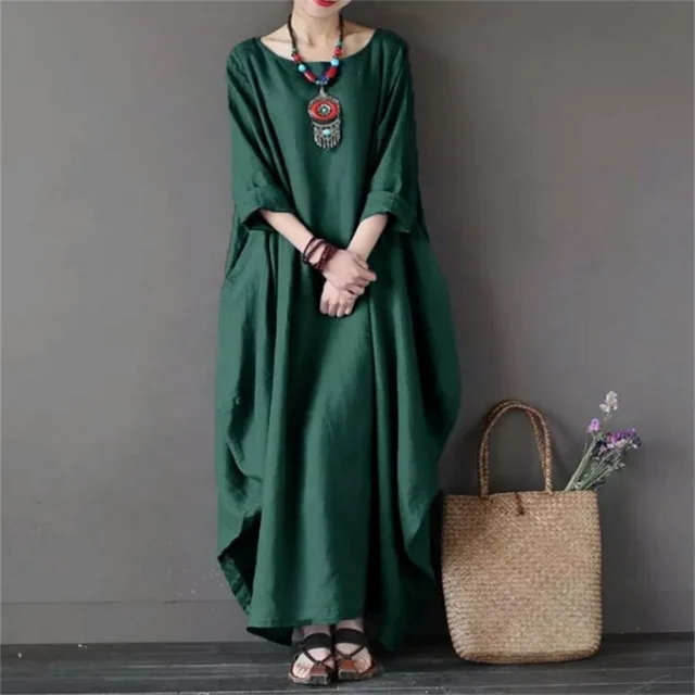 Ivy | White Midi Dress Long Sleeve Swing Design 6
