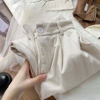Wren | Women's High-Waist Corduroy Trousers Wide-Leg
