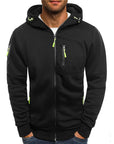 Men's white cotton hoodie with relaxed fit and drawstring hood