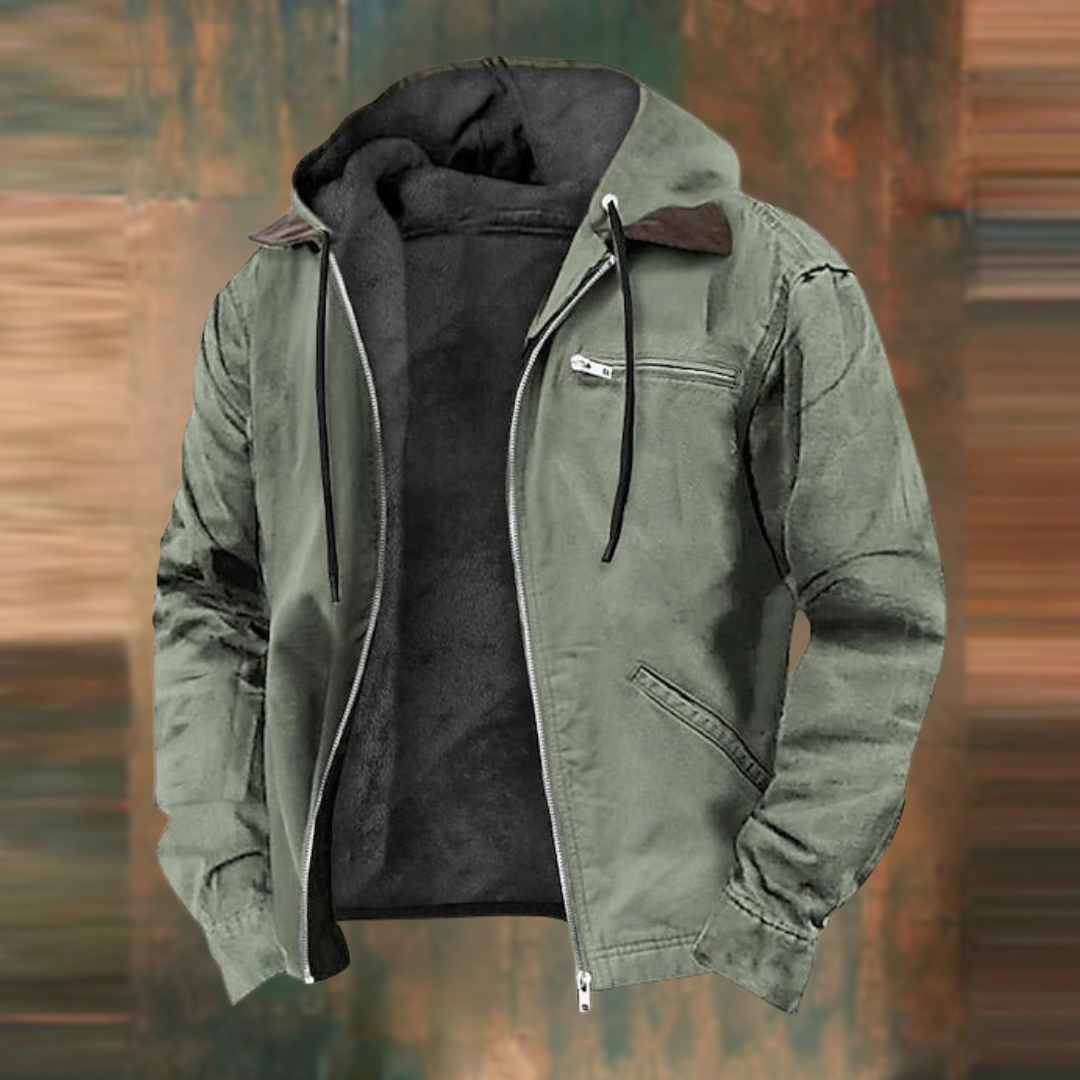 Men's Brown Faux Leather Jacket biker timeless style