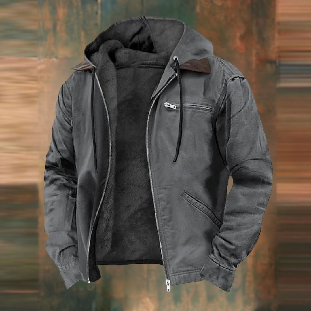 Men's Brown Faux Leather Jacket biker timeless style