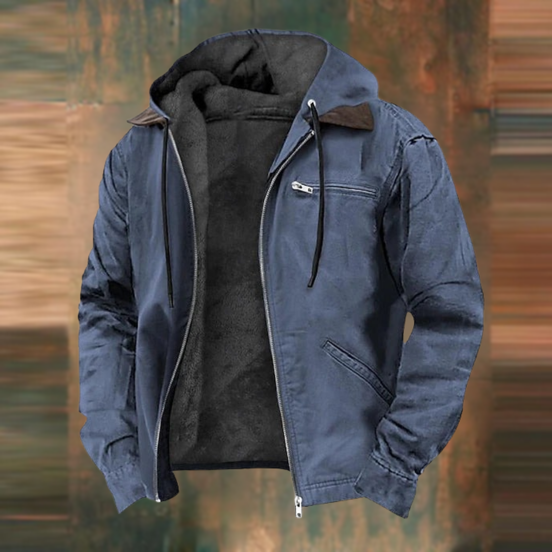 Men's Brown Faux Leather Jacket biker timeless style