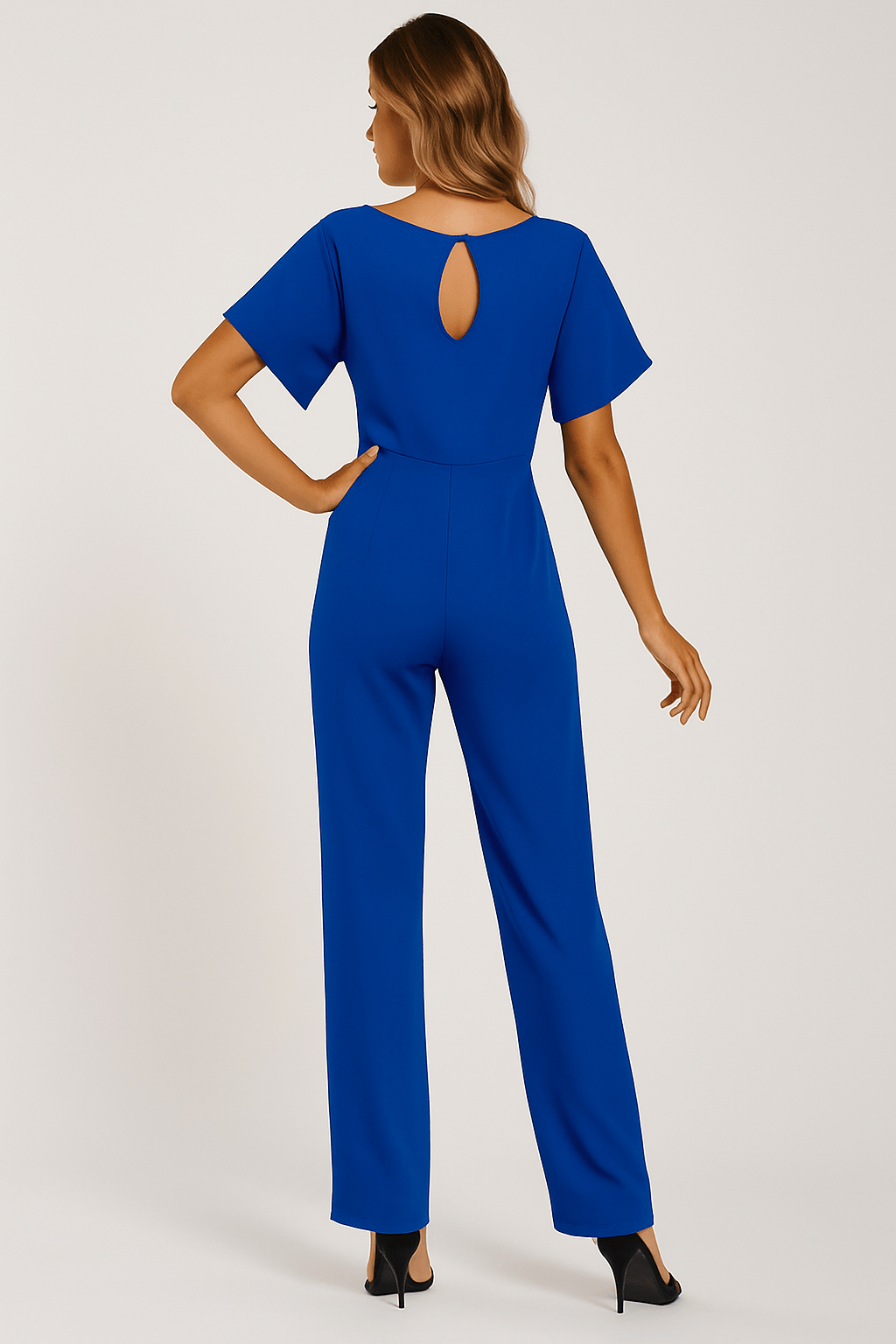 Jumpsuit With Tie Belt And Flattering Silhouette For Casual And Evening Wear 7
