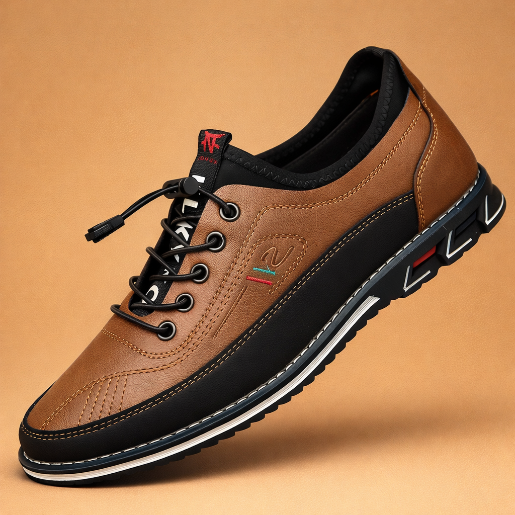 men's vegan leather lace-up dress shoes