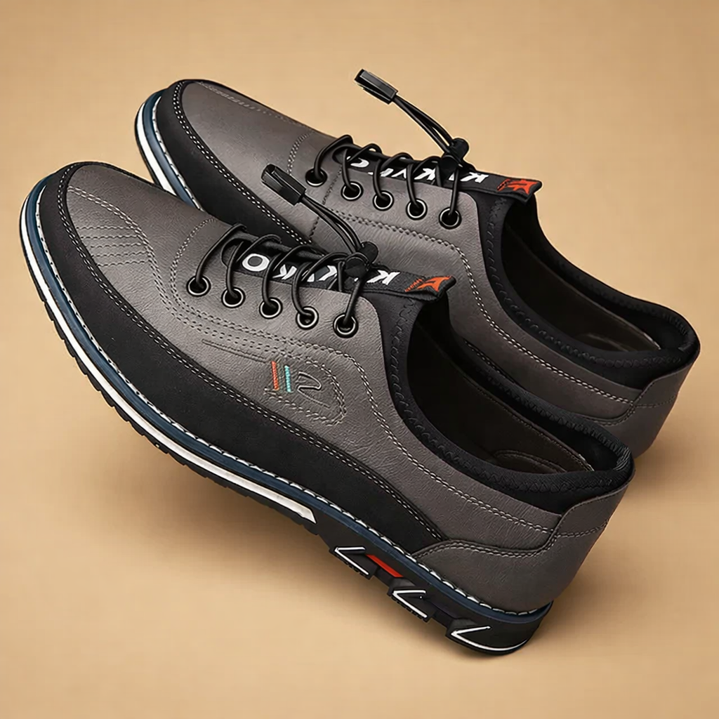 men's vegan leather lace-up dress shoes