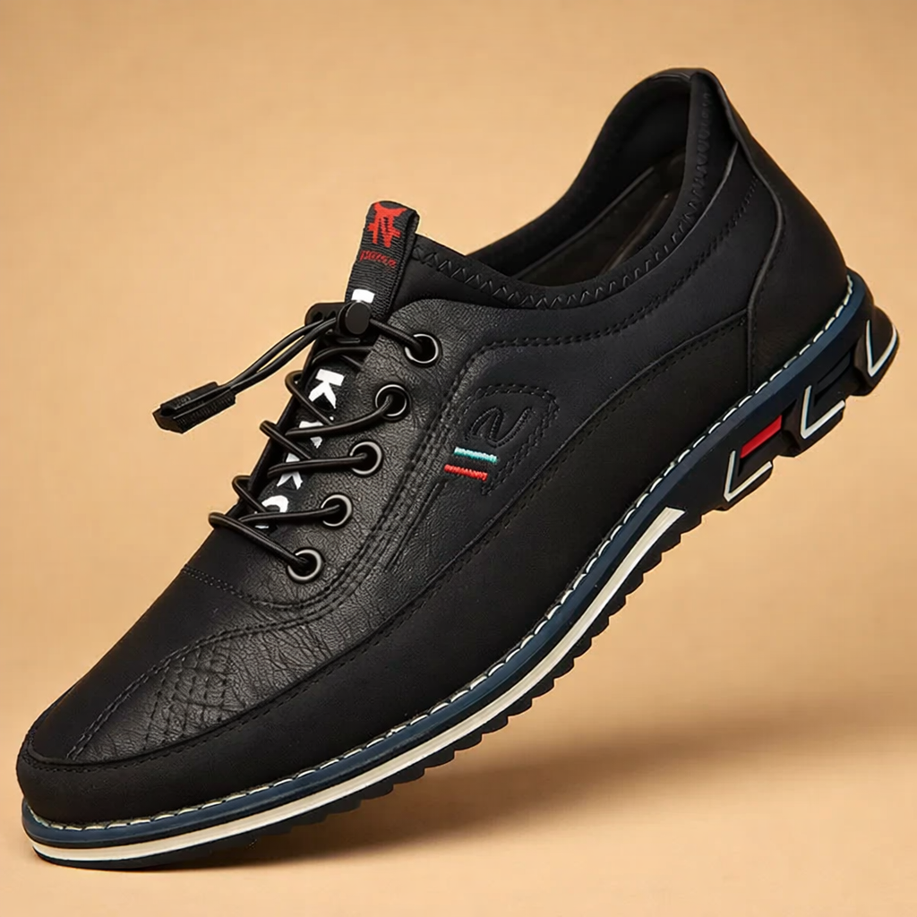 men's vegan leather lace-up dress shoes