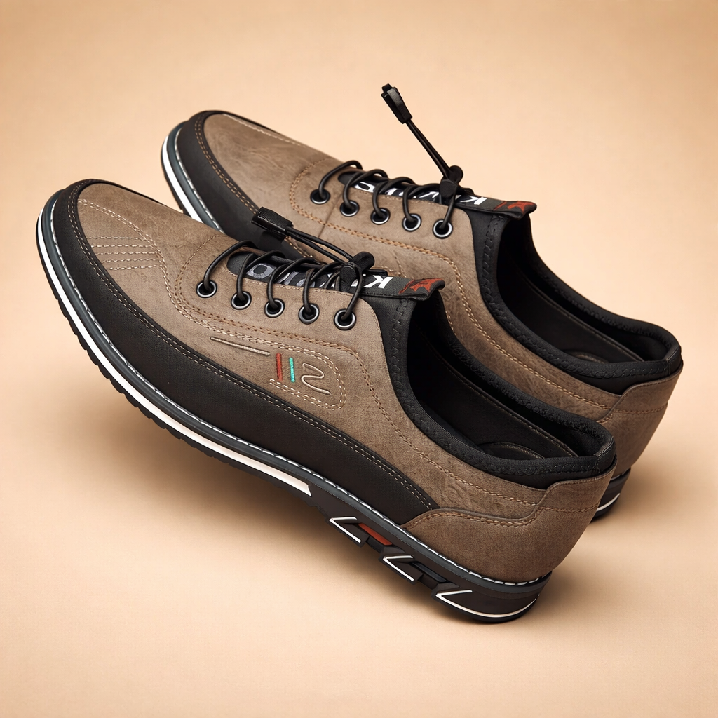 men's vegan leather lace-up dress shoes