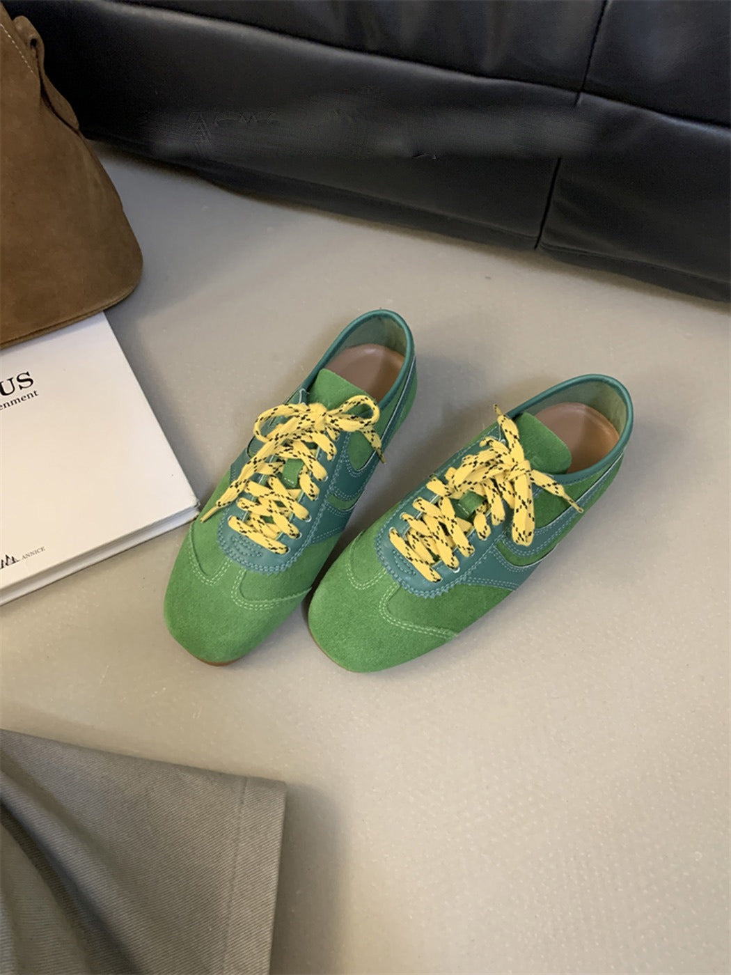 women's retro chunky lace-up sneakers