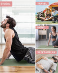 Komfortabler Faltbarer Yoga Mat für Unisex Tragbar Eco-Friendly 6mm Dicke 2