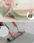 Komfortabler Faltbarer Yoga Mat für Unisex Tragbar Eco-Friendly 6mm Dicke 4