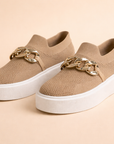 women's platform knit slip-on sneakers