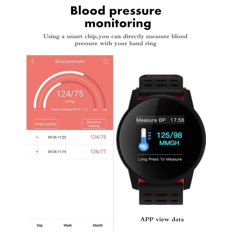 Leichte Smartwatch für Herren Damen GPS Herzfrequenzmonitor langlebig Fitness 2