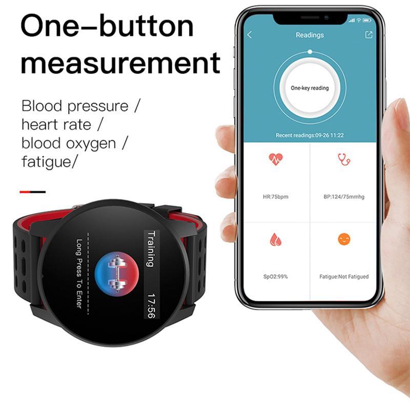 Leichte Smartwatch für Herren Damen GPS Herzfrequenzmonitor langlebig Fitness 3