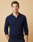 Men’s men's knitted polo sweater
