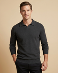 Men’s men's knitted polo sweater