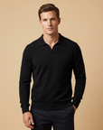 Men’s men's knitted polo sweater