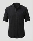 Liam | Men's Shirt Casual Fit Stand-Up Collar 0